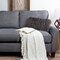 Hastings Home 12x20 Faux Fur Lumbar Pillow, Gray 437717LBP - alternate 2